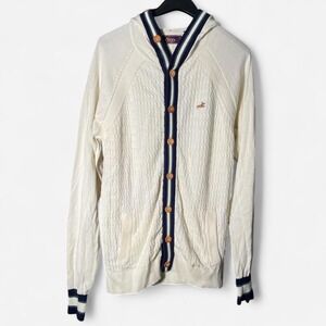 Y2K AKOO Cable Knit Hooded Sweater